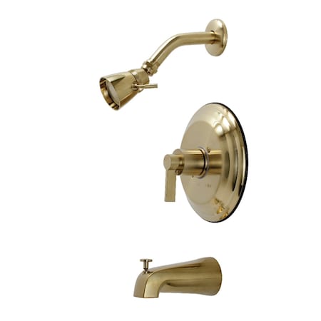 Kingston Brass KB3637NDL Tub and Shower Faucet, Brushed Brass KB3637NDL